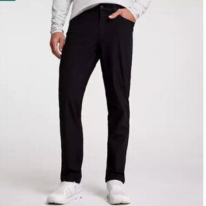 Men's Black VRST Limitless Athletic Fit 5 Pocket Chino Pant Size 36 x 32